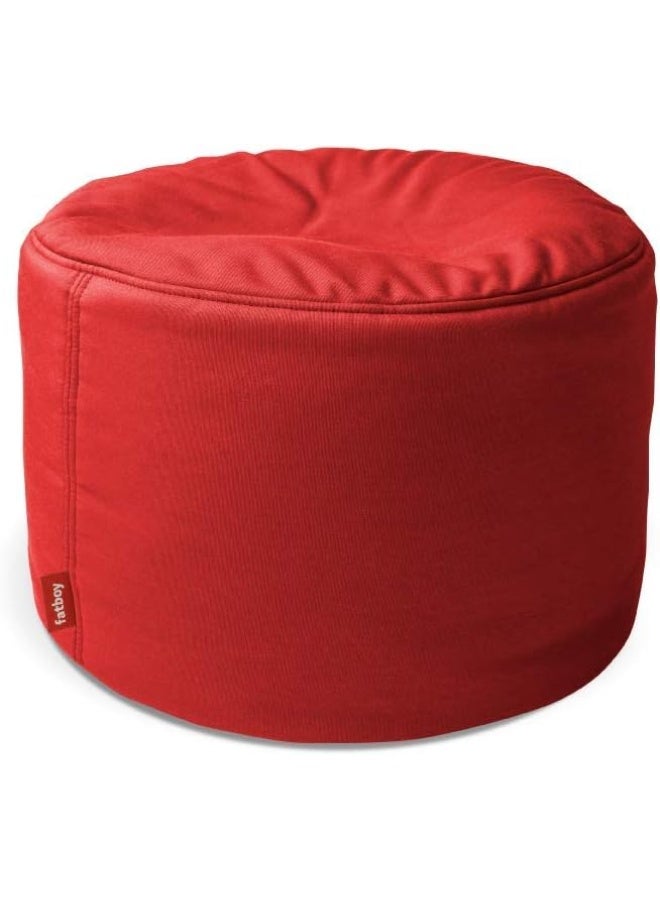 Fatboy Point Outdoor Pouf (Small) | Water and dirt-repellent | Stain-resistant | Designed for indoor and outdoor use | Special filling to guarantee extra comfort | 50×35 cm - Red